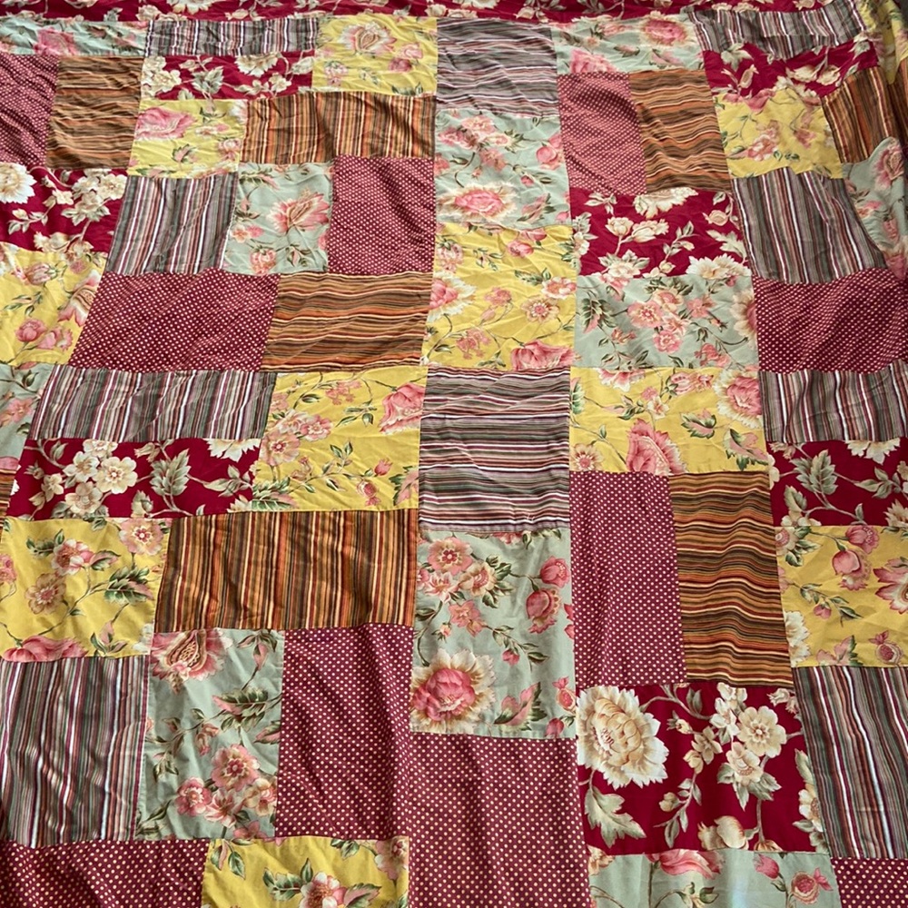 April Cornell Patchwork Duvet Cover Reversible King